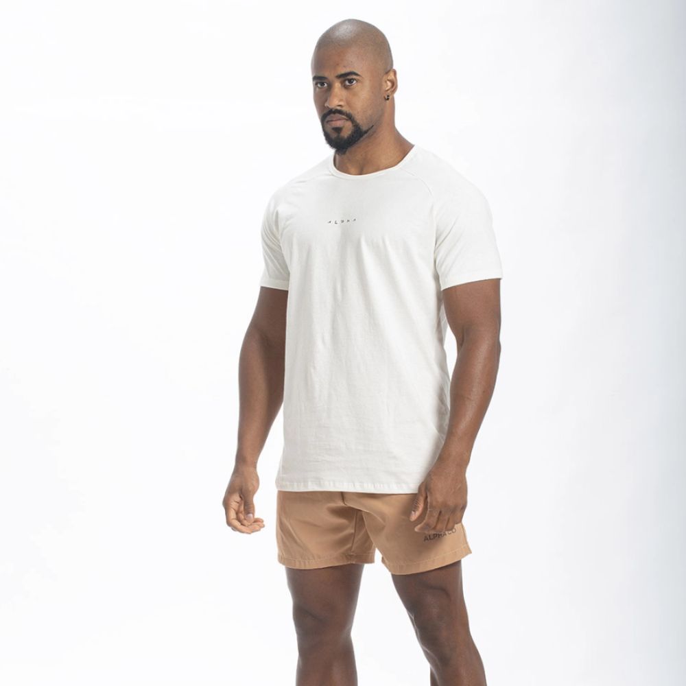 Camiseta Algodão New Horizon Bege